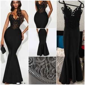 Sexy Monique Bandage Mermaid Maxi Dress xs